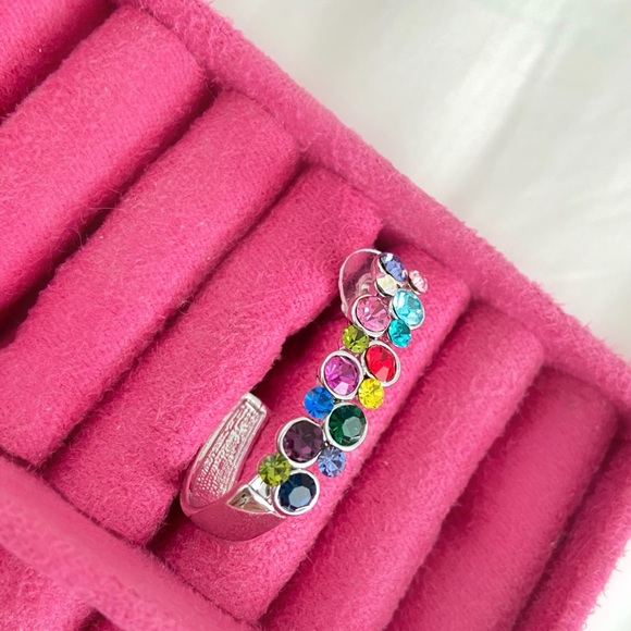 Earring Multicolored gems earrings - Picture 4 of 5